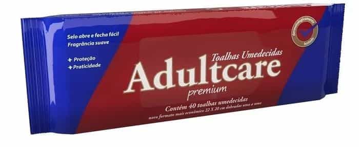 Toalha Umedecida Adulto Adultcare c/ 40 un
