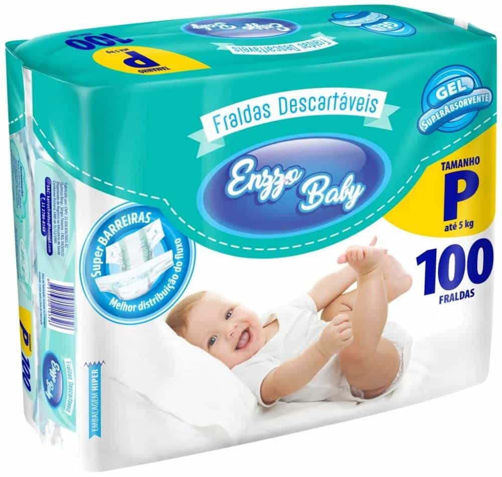 Fralda Descartável Enzzo Baby Hiper (P)
