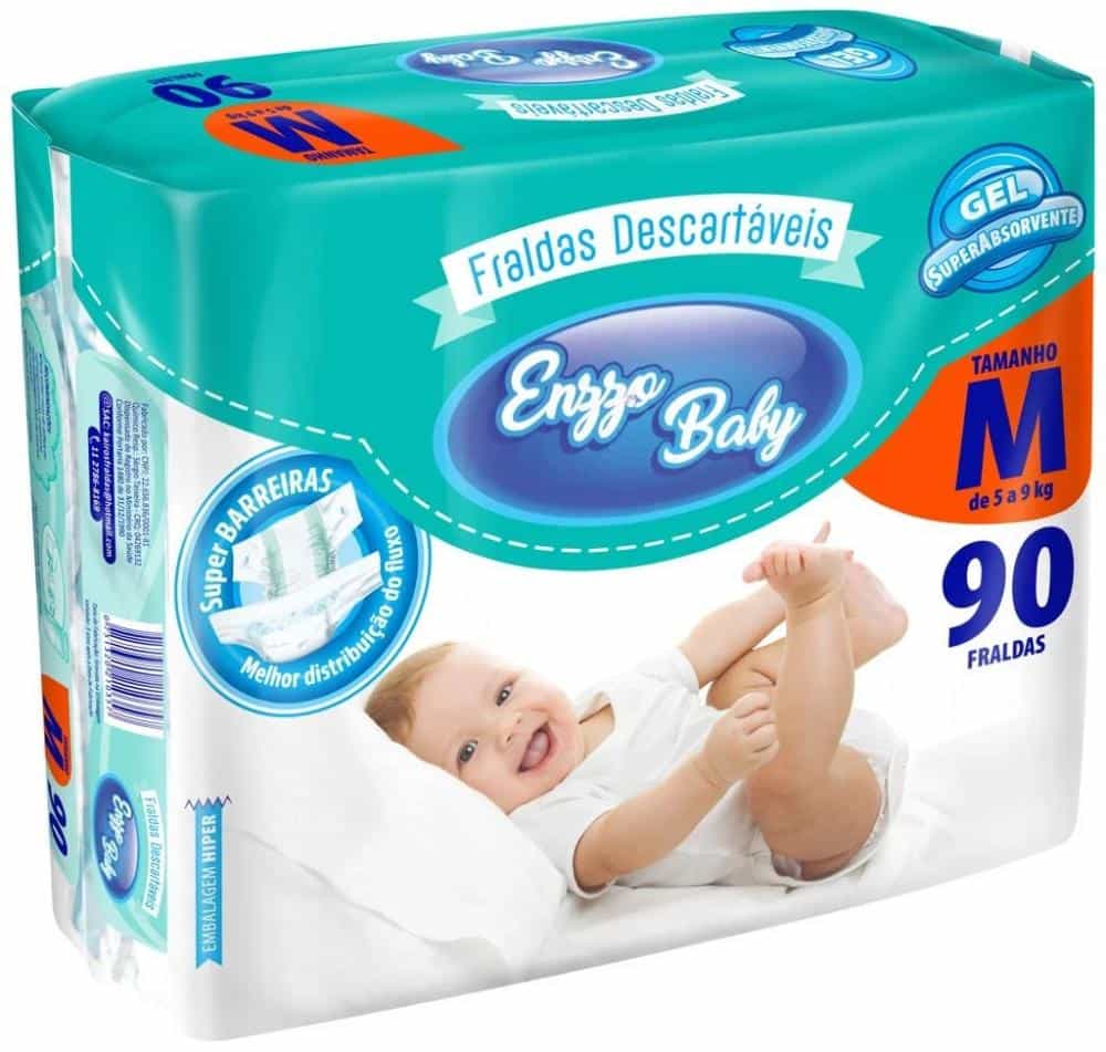 Fralda Descartável Enzzo Baby Hiper (M)