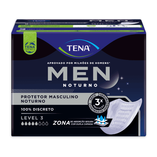 Absorvente Tena Men Protetor Masculino Noturno Level 3 c/ 48 un — foto 2