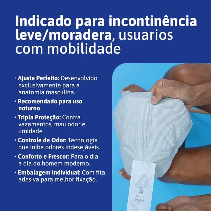 Absorvente Tena Men Protetor Masculino Noturno Level 3 c/ 48 un — foto 8