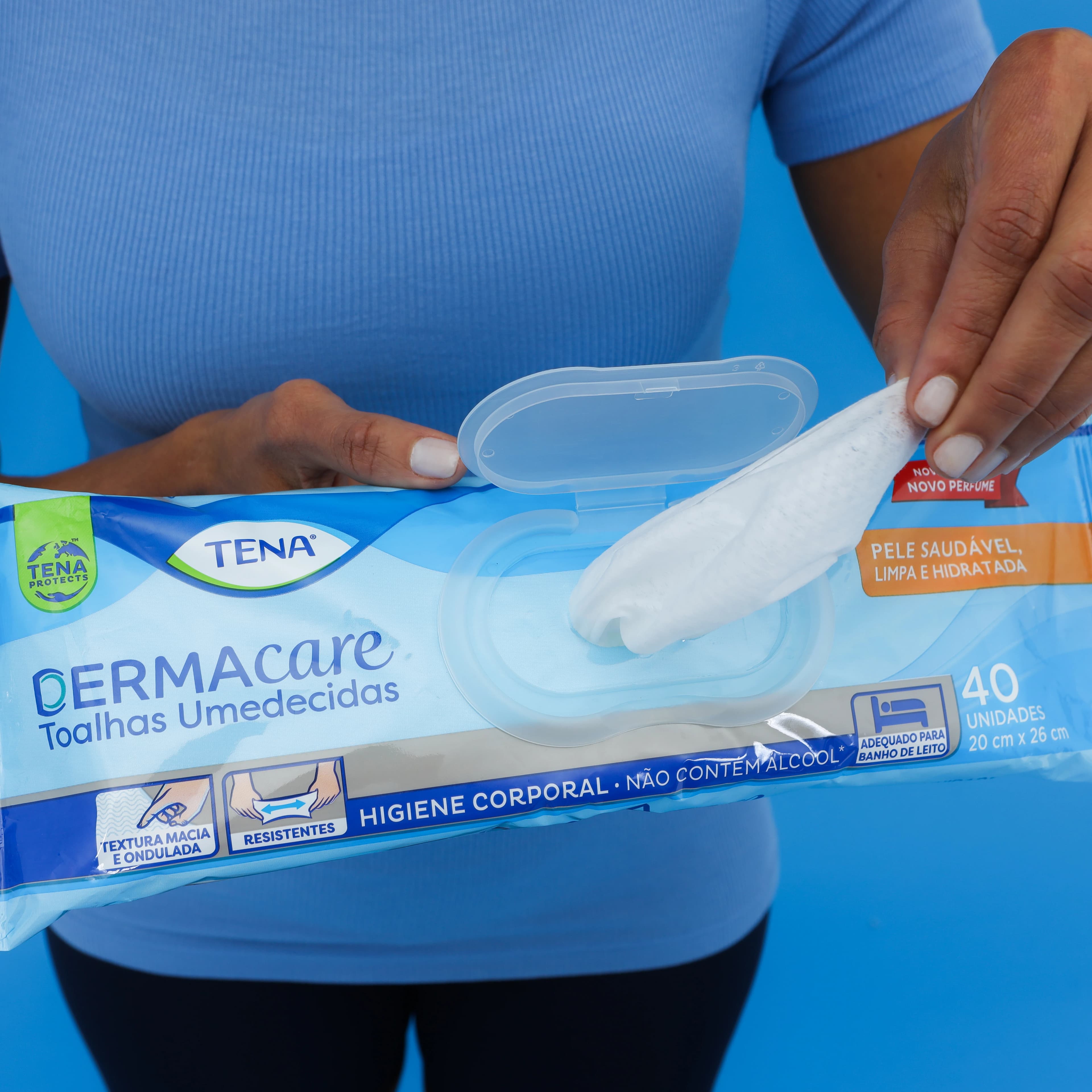 Toalha Tena Dermacare c/ 40 un — foto 2