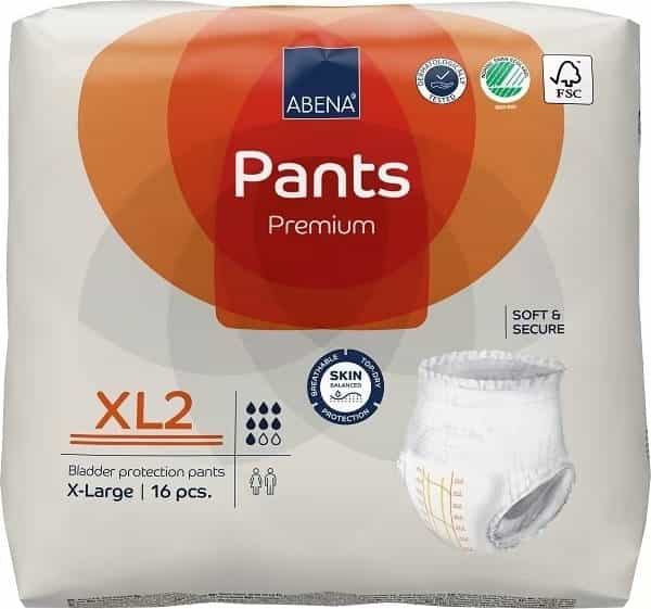Roupa Íntima Absorvente Abena Pants XL2 Premium c/ 16 un
