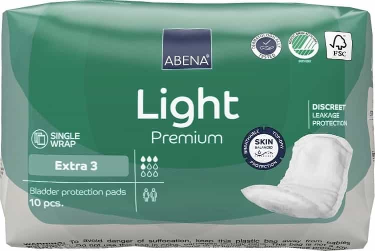 Absorvente Abena Light Extra 3 c/ 10 un