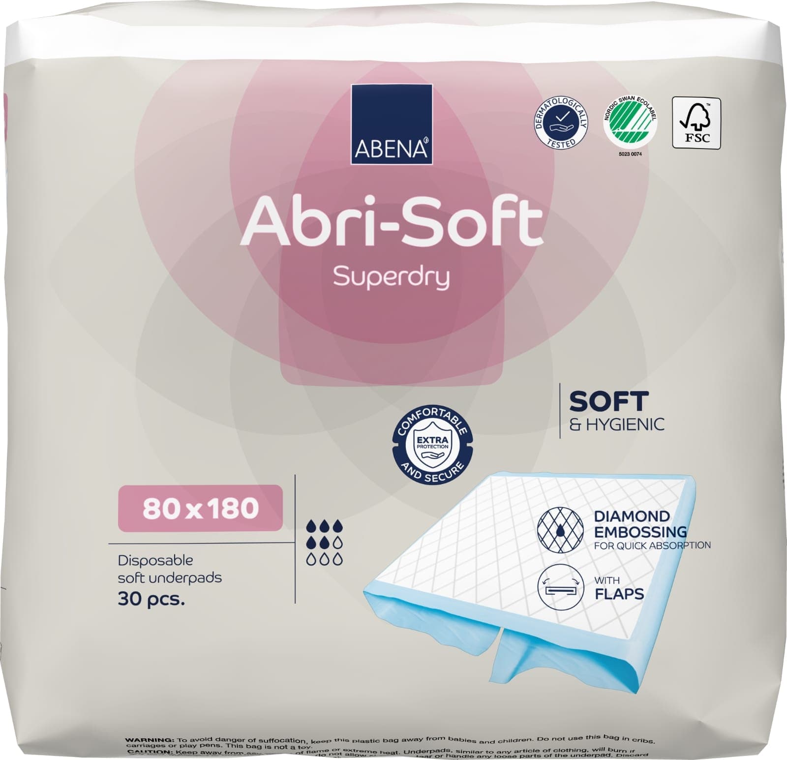 Lençol Descartável ABENA Abri-Soft c/ 30 un — foto 1