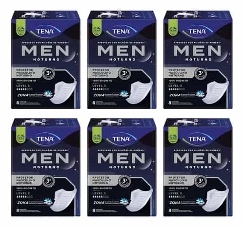Absorvente Tena Men Protetor Masculino Noturno Level 3 c/ 48 un