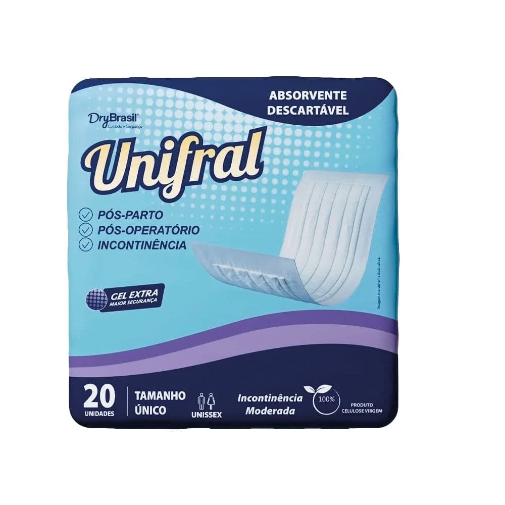Absorvente Unifral c/ 20 un — foto 1