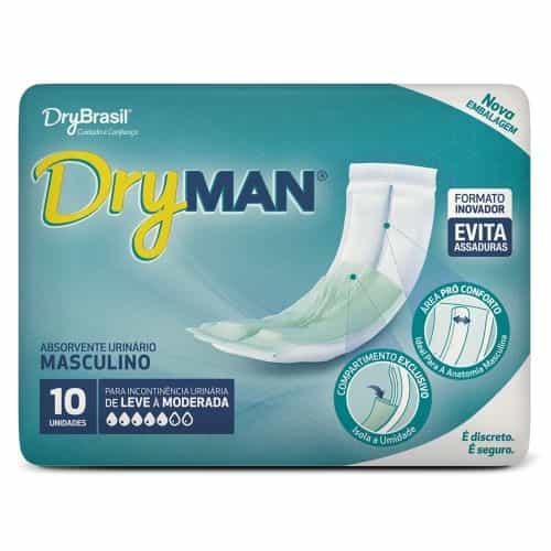 Absorvente Masculino DryMan c/ 10 un