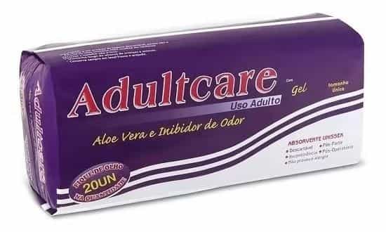 Absorvente Geriátrico Adultcare c/ 20 un