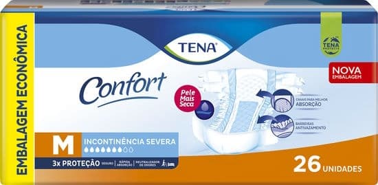 Fralda Geriátrica Tena Confort M c/ 26 un — foto 1