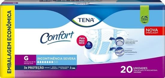 Fralda Geriátrica Tena Confort G c/ 20 un — foto 3