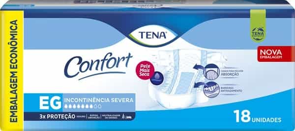 Fralda Geriátrica Tena Confort EG c/ 18 un