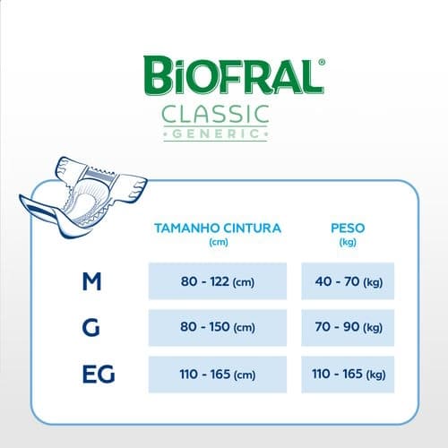 Fralda Geriátrica Biofral Classic Grande c/ 28 un — foto 2