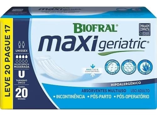 Absorvente Biofral Maxi Geriatric c/ 20 un — foto 1