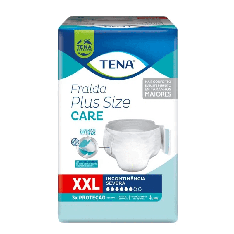 Fralda Tena Plus Size Care XXG c/ 8 un