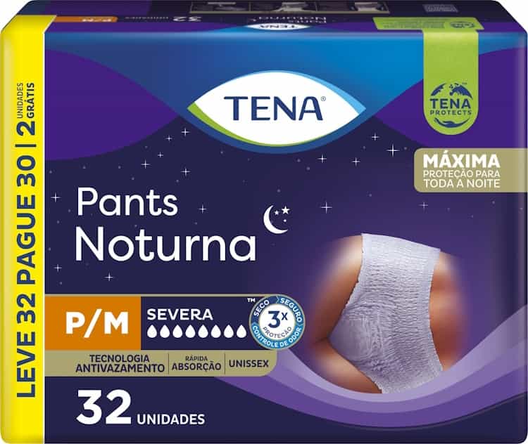 Tena Pants Noturna P/M c/ 32 un