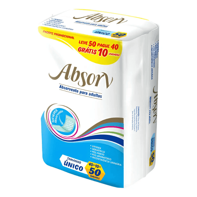Absorvente Geriátrico Absorv c/ 50 un