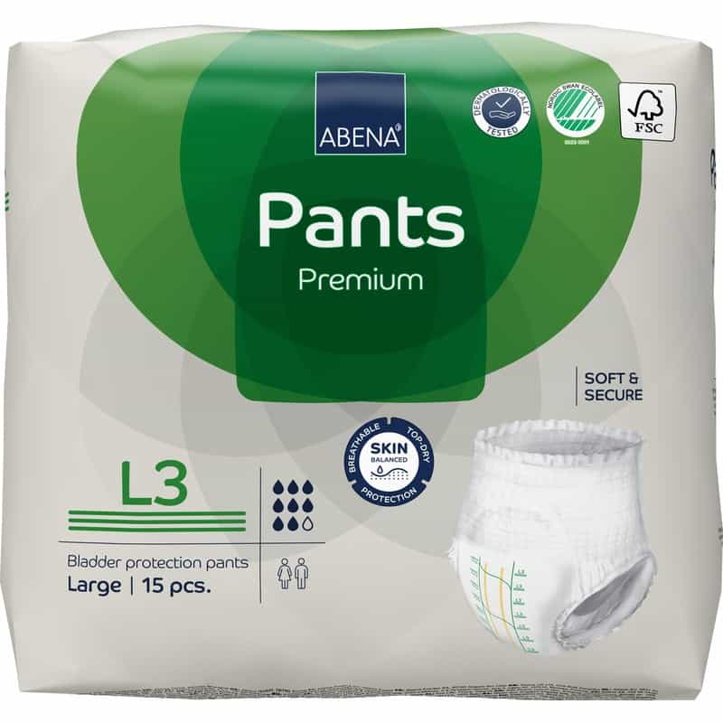 Roupa Íntima Absorvente Abena Pants L3 Premium (15 unidades)