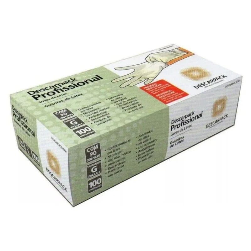 Luva de Procedimento Látex c/ 100 Grande — foto 1