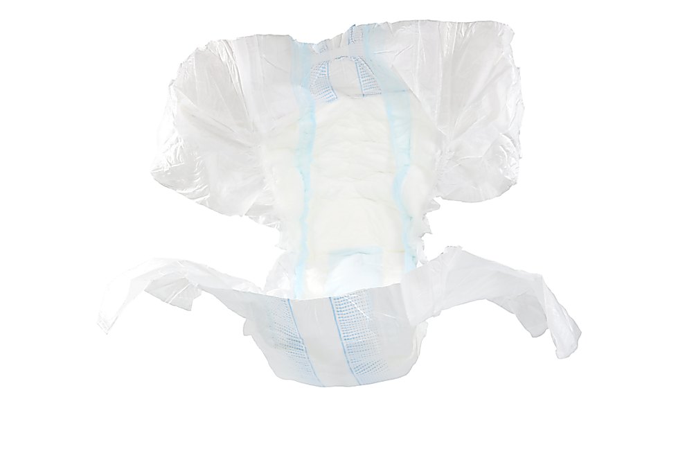 Fralda Slip Noturna Média c/ 32 un — visão 360°